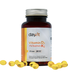 DAYVİT VİTAMİN D3 + VİTAMİN K2 – 30 YUMUŞAK KAPSÜL