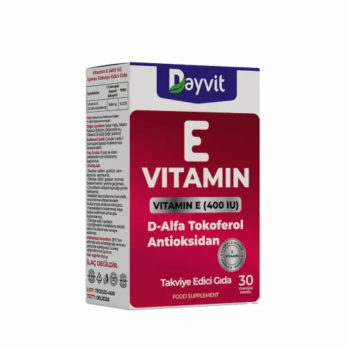 DAYVİT  E VİTAMİNİ 400 UI  30 KP